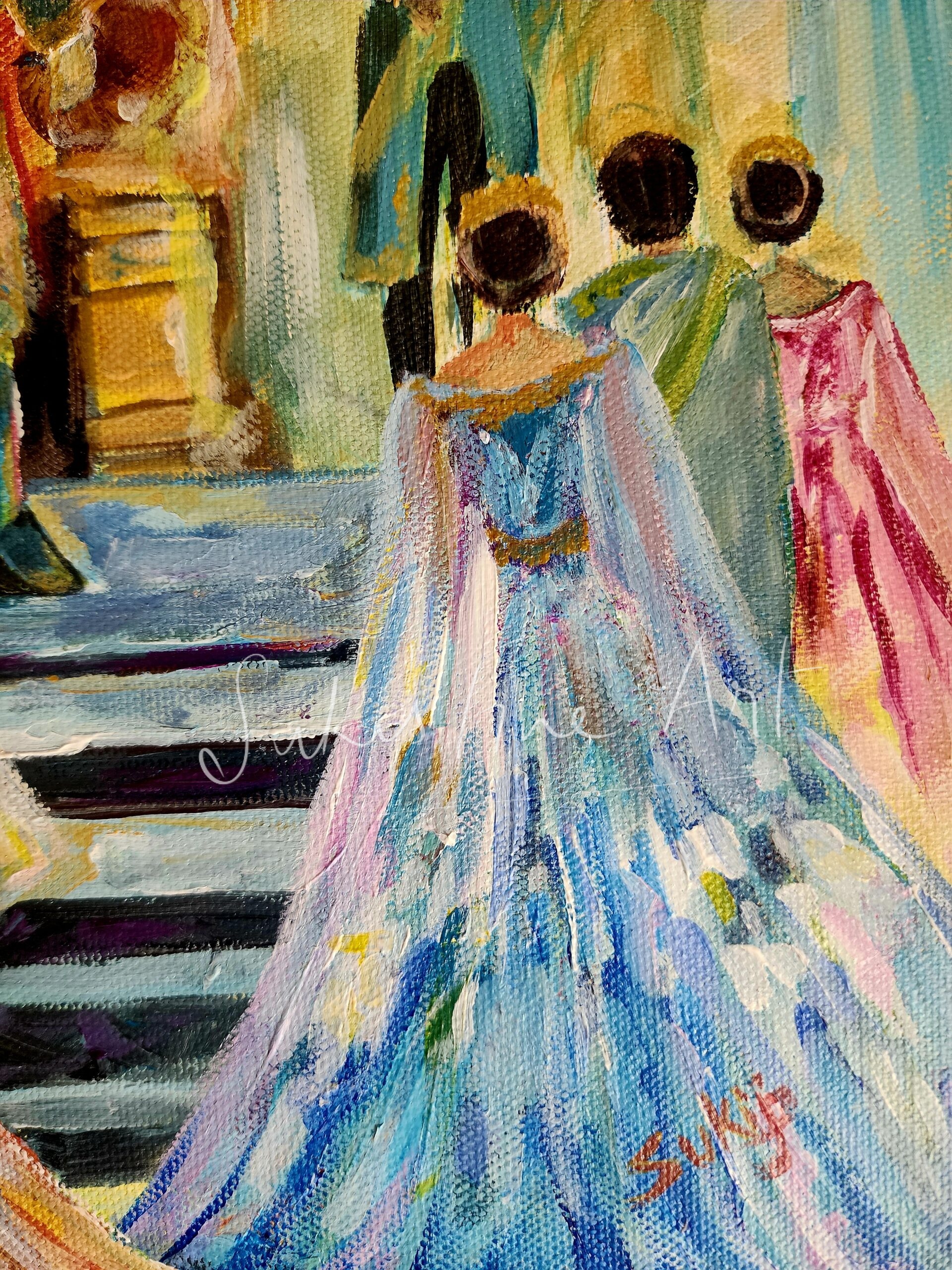 The Wedding- Original Painting - Image 5